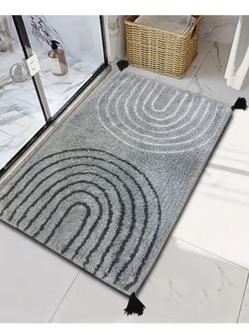 Colourful Cotton Badvorleger "Clara" in Grau