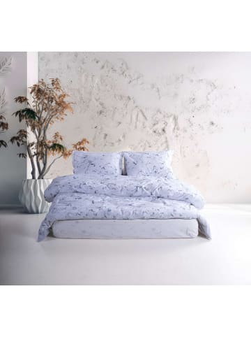 Colourful Cotton Komplet pościeli renforcé "Lima" w kolorze biało-niebieskim