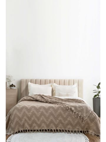 Colourful Cotton Tagesdecke "Naomi" in Beige