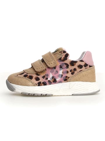 Naturino Sneakersy w kolorze jasnobrązowo-jasnoróżowo-czarnym
