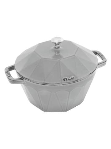 staub Cocotte "Diamond" in Grau - Ø 22 cm