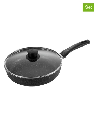 Ballarini 2-delige set: smoorpan met deksel "Latina" zwart - Ø 28 cm