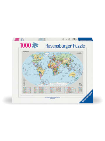 Ravensburger 1.000-częściowe puzzle "Political world map" - 14+