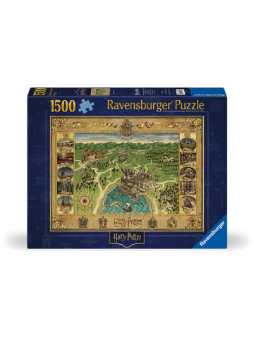 Ravensburger 1.500-delige puzzel "Harry Potter - Hogwarts Kaart" - vanaf 14 jaar