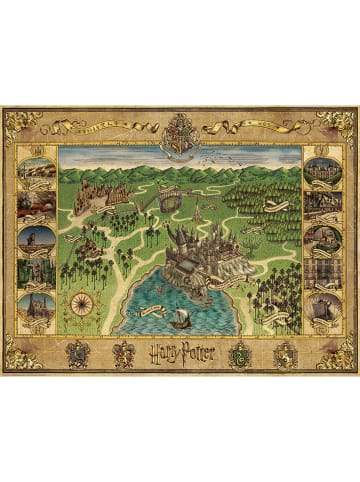 Ravensburger 1.500-delige puzzel "Harry Potter - Hogwarts Kaart" - vanaf 14 jaar
