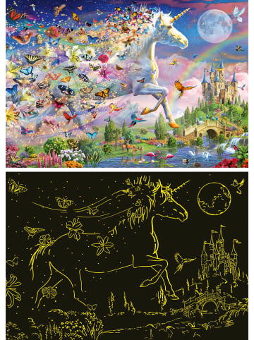 Ravensburger 200-delige puzzel "LIchtgevende vlindereenhoorn" - vanaf 8 jaar