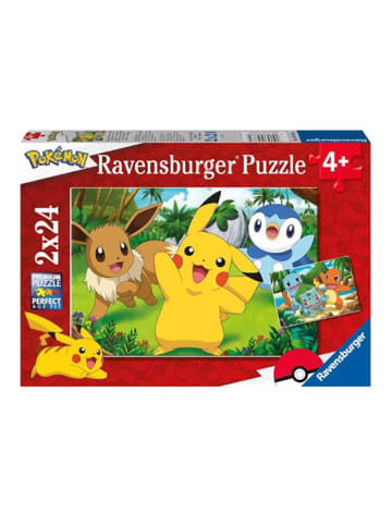 Ravensburger 2x24tlg. Puzzle "Pikachu und seine Freunde" - ab 4 Jahren