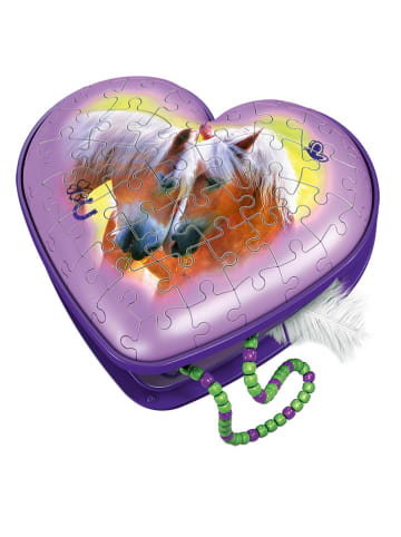 Ravensburger 54-częściowe puzzle 3D "Heart-shaped box with horses" - 8+
