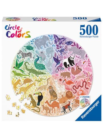 Ravensburger 500-częściowe puzzle "Circle of Colors - Animals" - 12+