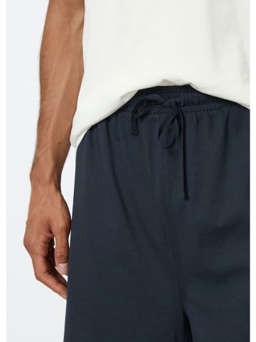 Marc O´Polo Bodywear Pyjama in Weiß/ Dunkelblau