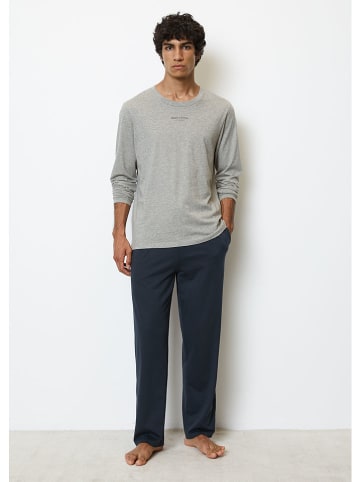 Marc O´Polo Bodywear Pyjama in Dunkelblau/ Grau