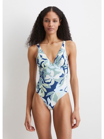 Marc O´Polo Beachwear Strój kąpielowy w kolorze zielono-niebieskim