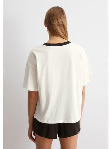 Marc O´Polo Bodywear Pyjama in Weiß/ Schwarz