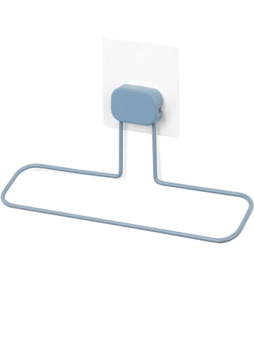 Compactor Handdoekhouder "Grena" lichtblauw - (B)25,5 x (H)6 x (D)16,5 cm