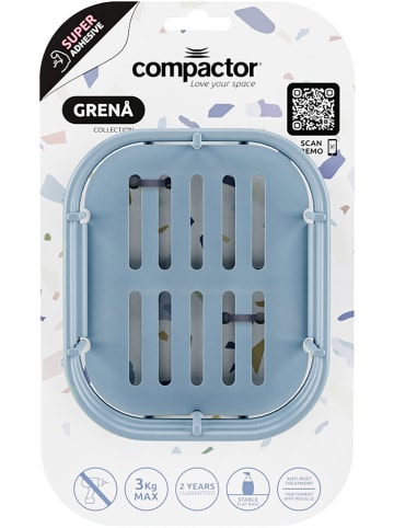 Compactor Seifenschale "Grena" in Hellblau - (B)14 x (H)12,5 x (T)10 cm