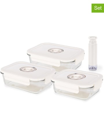 Compactor 3-delige set: vershouddozen "Aspifresh" wit