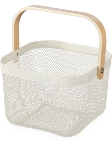 Compactor Aufbewahrungsbox "Bora" in Creme/ Beige - (B)24,5 x (H)24,5 x (T)17,5 cm