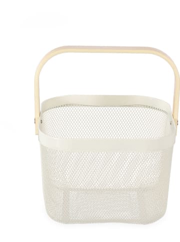 Compactor Opbergbox "Bora" crème/beige - (B)24,5 x (H)24,5 x (D)17,5 cm