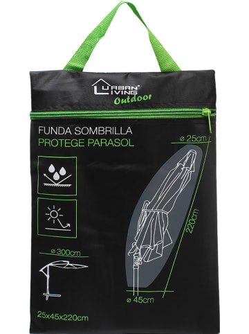 Compactor Osłona w kolorze czarnym na parasol przeciwsłoneczny - dł. 220 x Ø 45 cm