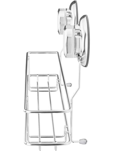 Compactor Doucherek "Bestlock" zilverkleurig - (B)28,5 x (H)9,4 x (D)13,7 cm