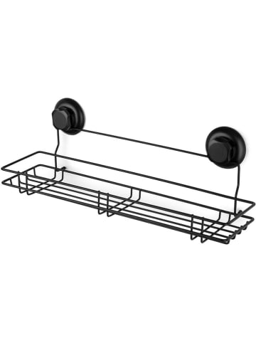 Compactor Półka prysznicowa "Bestlock" w kolorze czarnym - 45,5 x 14 x 12 cm