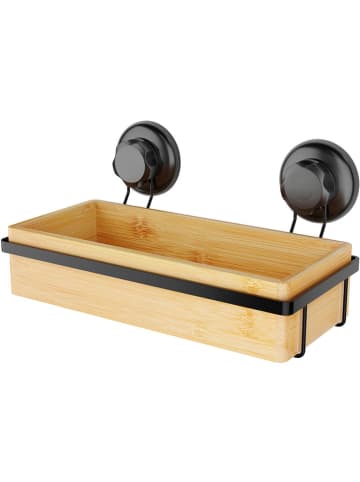 Compactor Doucherek "Spa" beige/zwart - (B)27,6 x (H)14,8 x (D)12,7 cm