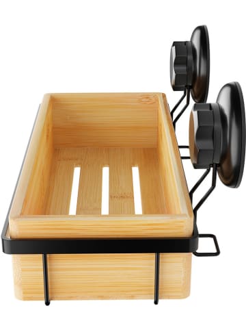 Compactor Doucherek "Spa" beige/zwart - (B)27,6 x (H)14,8 x (D)12,7 cm