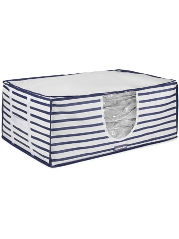 Compactor Vakuumbeutel in Weiß/ Dunkelblau - (L)65 x (B)45 x (H)27 cm