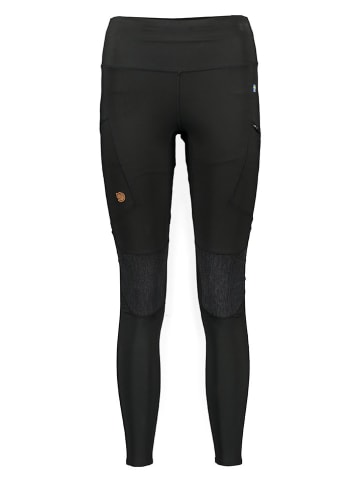 FJÄLLRÄVEN Legginsy funkcyjne "Abisko" w kolorze czarnym