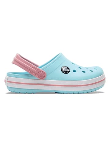 Crocs Chodaki "Crocband" w kolorze błękitno-jasnoróżowym