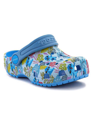 Crocs Chodaki "Classic" w kolorze niebieskim ze wzorem