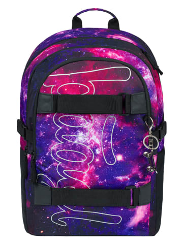 BAAGL 3-delige schooltasset "Galaxy" paars/roze/blauw