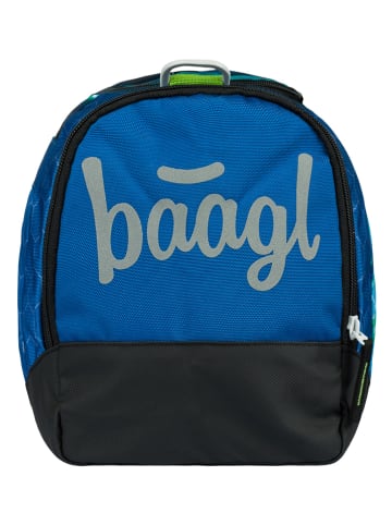 BAAGL Sportasche "Football Ball" in Blau/ Grün - (L)38 x (B)25 x (H)22 cm