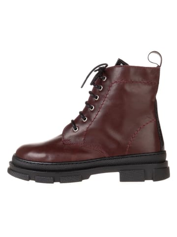 lamino Leder-Boots in Rot