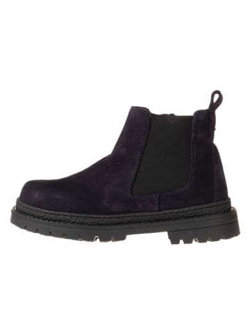 lamino Leren chelseaboots zwart