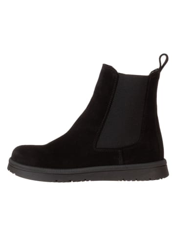 lamino Leren chelseaboots zwart