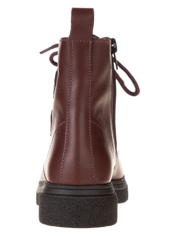 lamino Leder-Boots in Rot