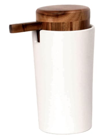 houseproud Seifenspender ''Outback White'' in Weiß - (H)18 x Ø 10 cm