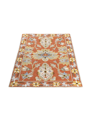 ABC Italia Wollteppich "Oushak" in Hellbraun/ Beige