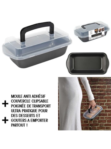 COOK CONCEPT Forma w kolorze czarnym do transportu ciast - 26,5 x 10 x 16 cm