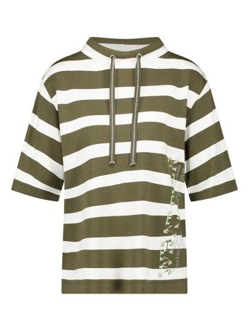 Gerry Weber Shirt kaki/wit