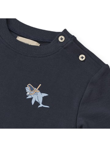 Wheat Sweatshirt "Søren" donkerblauw