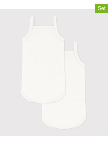 PETIT BATEAU 2er-Set: Bodys in Weiß