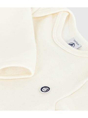 PETIT BATEAU 3er-Set: Bodys in Creme