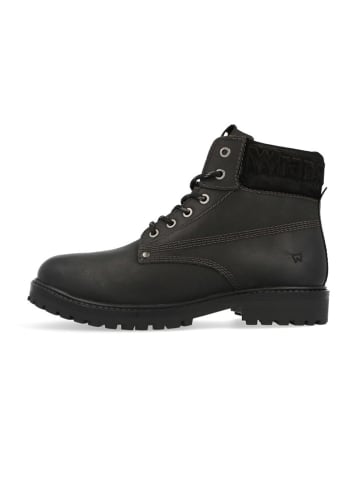 Wrangler Leder-Boots "Arch" in Schwarz