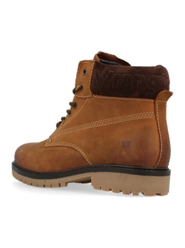 Wrangler Leder-Boots "Arch" in Hellbraun