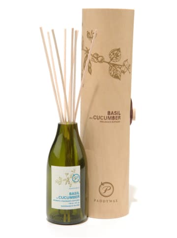 Paddywax Geurstokjesdiffuser "Basil + Cucumber" groen - 118 ml