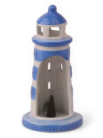 Paddywax 3tlg. Räucher- & Teelichthalter-Set ''Connecticut Lighthouse'' in Grau/ Blau