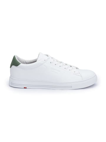 LLOYD Leder-Sneakers "Enrico" in Weiß/ Grün