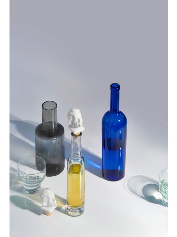 Donkey Zatyczka "Einstein" w kolorze białym do butelki - 4 x 8,5 x 4 cm